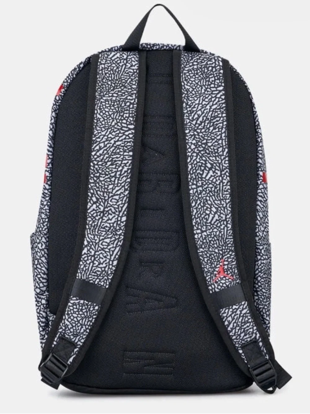 Jordan Grey/Black Patterned Backpack with Red Jumpman